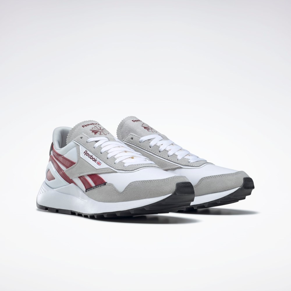 Reebok Classic Leather Legacy AZ Shoes Blancas Gris Burdeos | 21GZSQABM