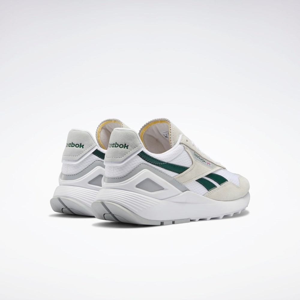Reebok Classic Leather Legacy AZ Shoes Blancas Verde Oscuro Gris | 71KRMITPN
