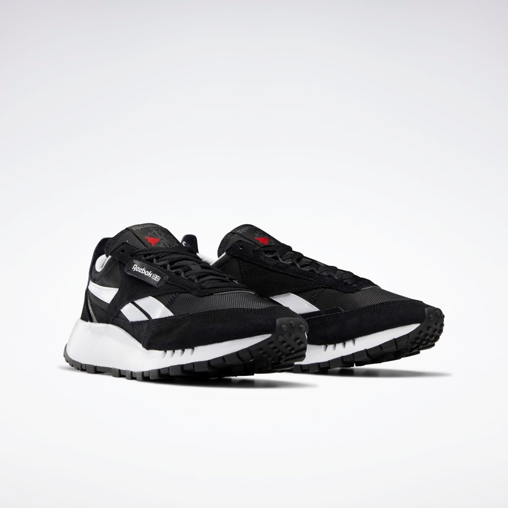 Reebok Classic Leather Legacy Shoes Negras Gris Rojas | 75ROGXSQC