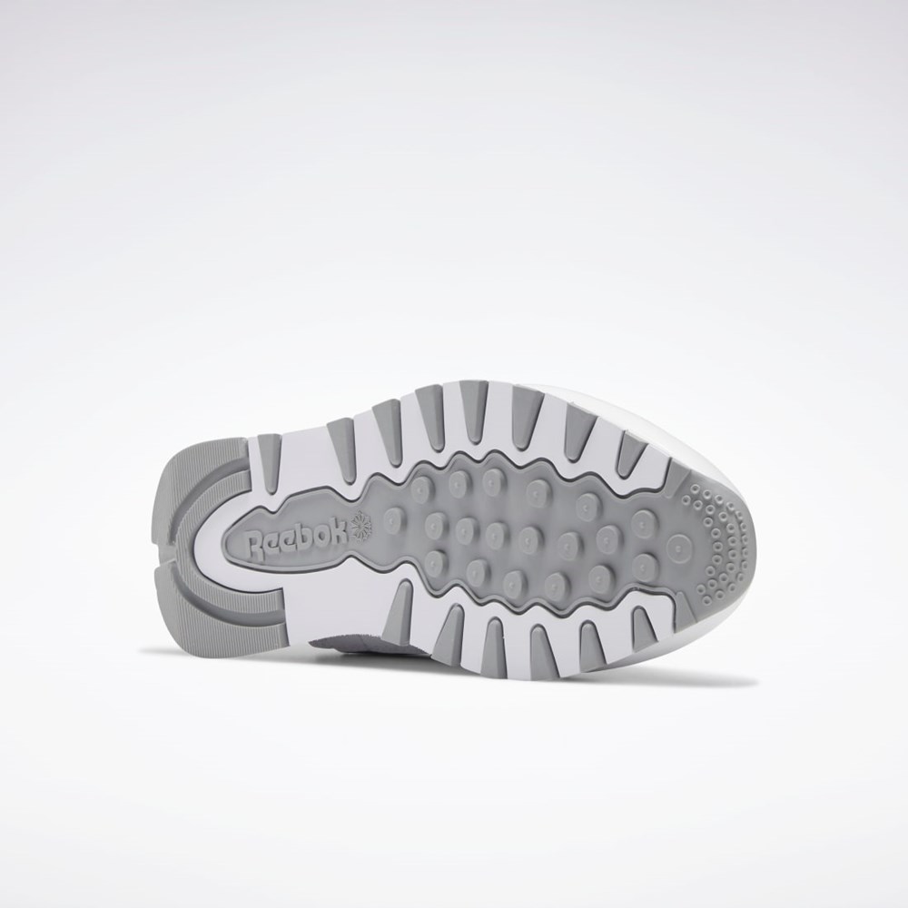 Reebok Classic Leather Make It Yours Shoes Blancas Gris | 14JFTLPCH