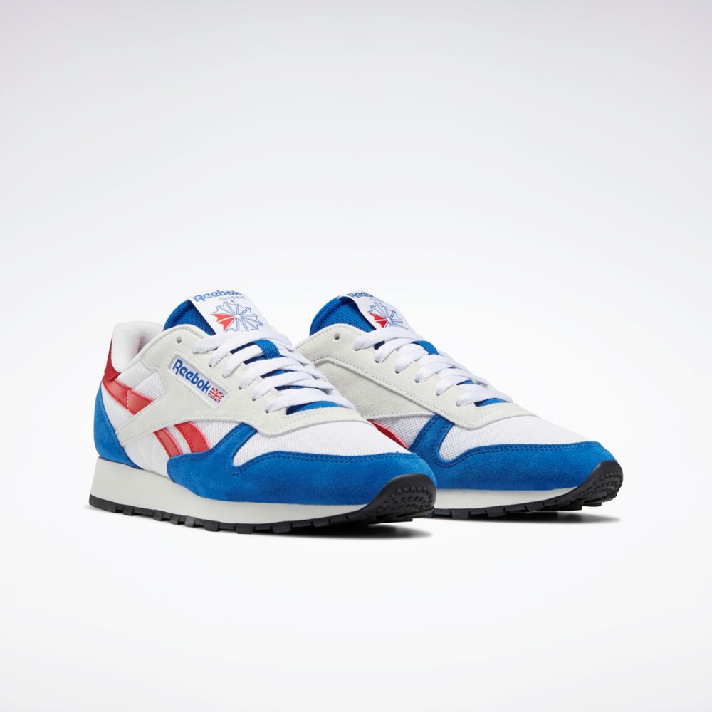 Reebok Classic Leather Make It Yours Shoes Azules Blancas Rojas | 24YUNOEBZ
