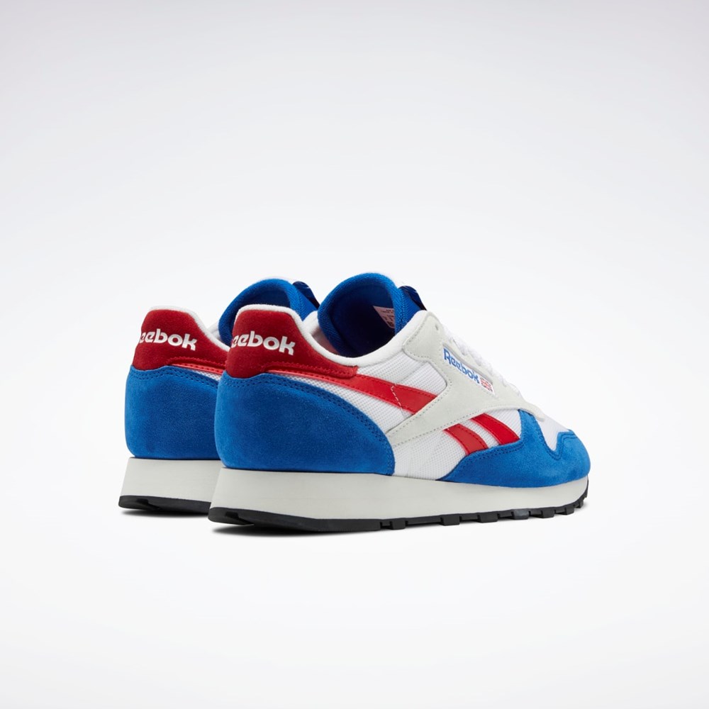 Reebok Classic Leather Make It Yours Shoes Azules Blancas Rojas | 24YUNOEBZ