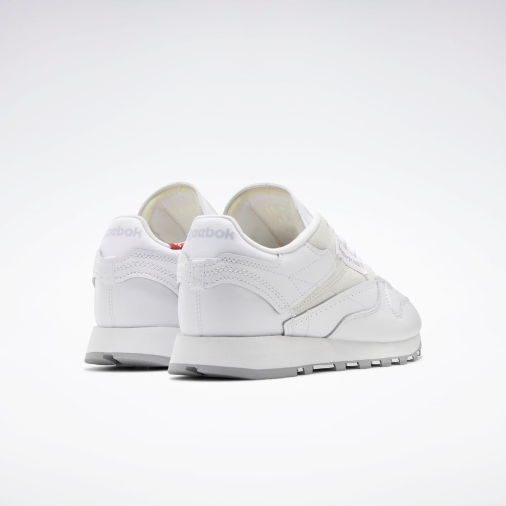 Reebok Classic Leather Make It Yours Shoes Blancas Gris | 30ABQGMLZ