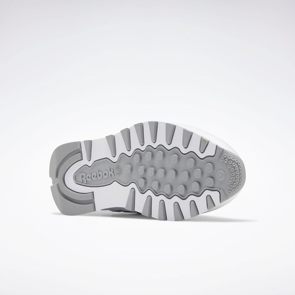 Reebok Classic Leather Make It Yours Shoes Blancas Gris | 30ABQGMLZ