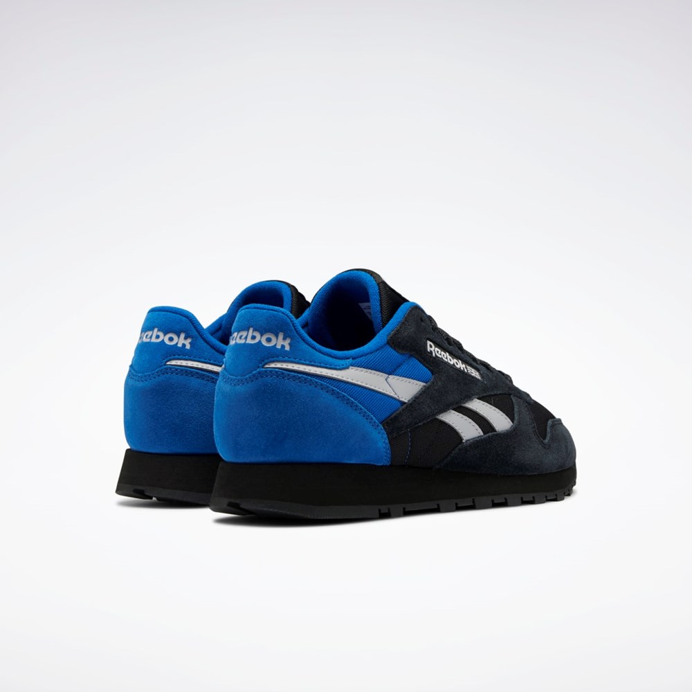 Reebok Classic Leather Make It Yours Shoes Negras Gris Azules | 35ASFPTVR
