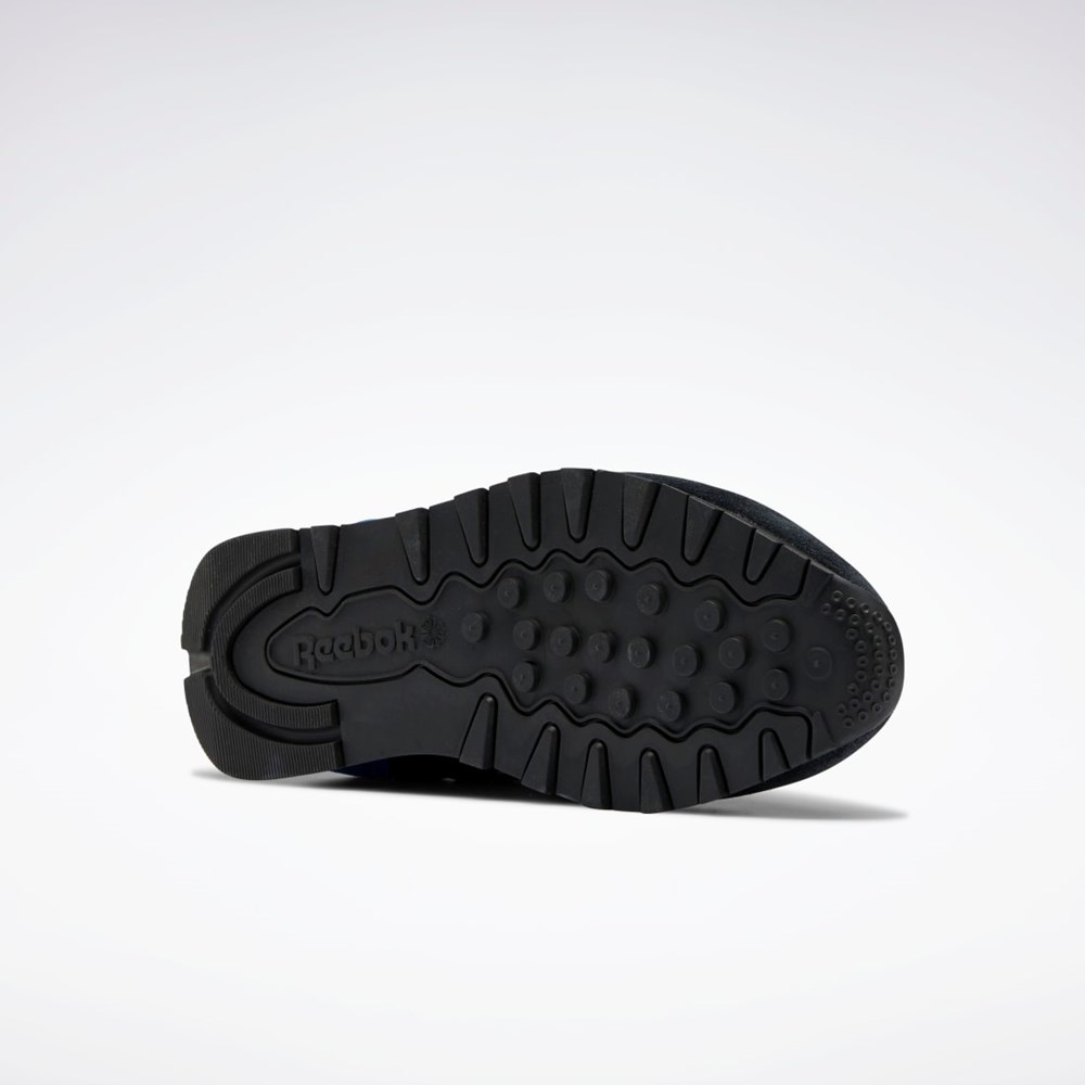 Reebok Classic Leather Make It Yours Shoes Negras Gris Azules | 35ASFPTVR
