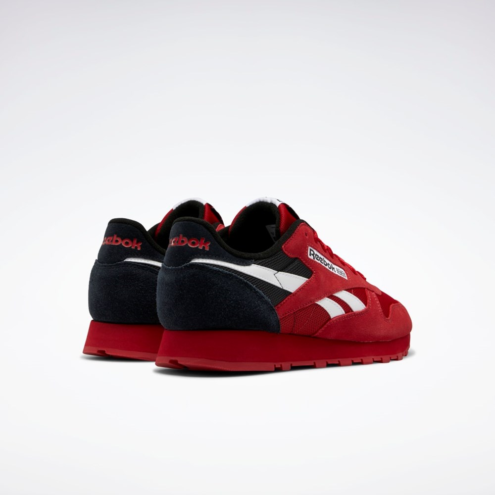 Reebok Classic Leather Make It Yours Shoes Rojas Blancas Negras | 59PGXJRZT