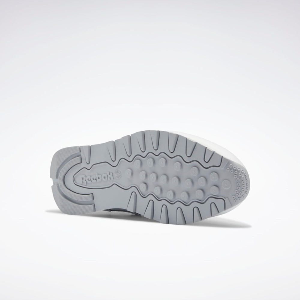 Reebok Classic Leather Make It Yours Shoes Blancas Blancas Azules | 74JWTBDUI