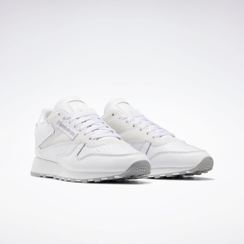 Reebok Classic Leather Make It Yours Shoes Blancas Gris | 90CQEGMJA