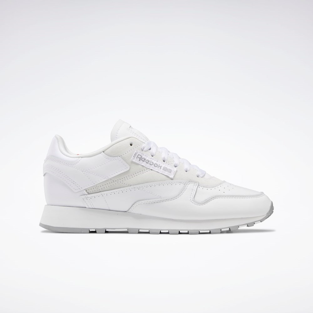 Reebok Classic Leather Make It Yours Shoes Blancas Gris | 90CQEGMJA