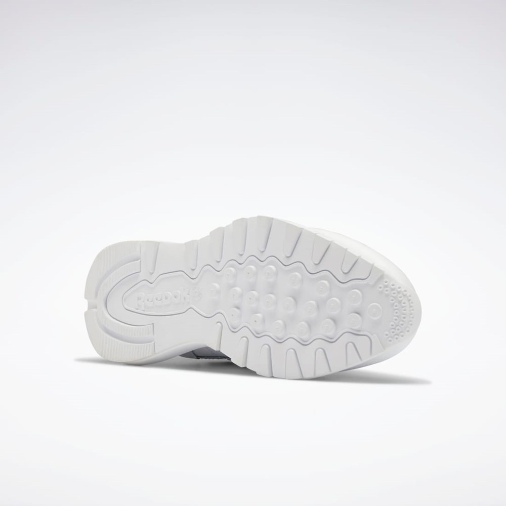 Reebok Classic Leather SP Shoes Blancas Blancas Azules | 38JIKLPCX