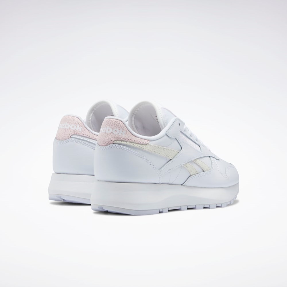 Reebok Classic Leather SP Shoes Blancas Blancas Rosas | 43TSFCYXQ