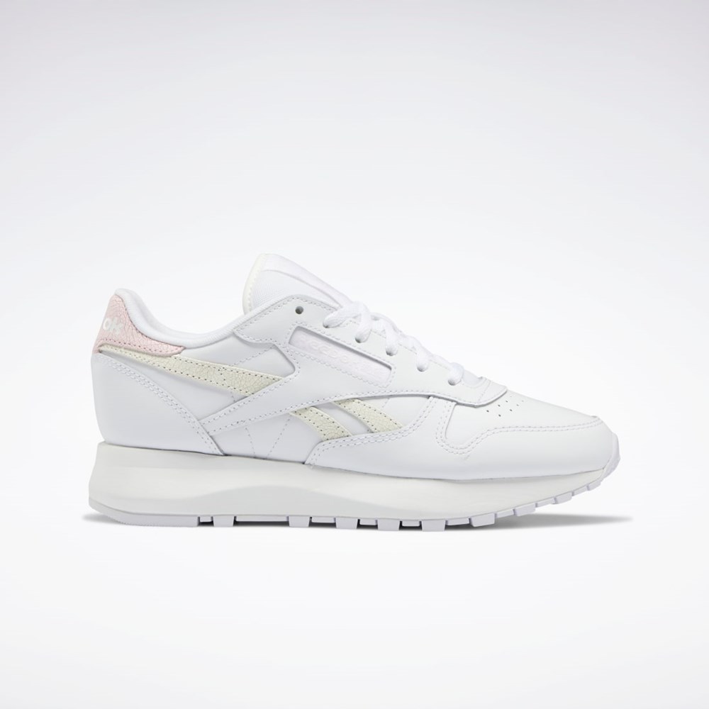Reebok Classic Leather SP Shoes Blancas Blancas Rosas | 43TSFCYXQ