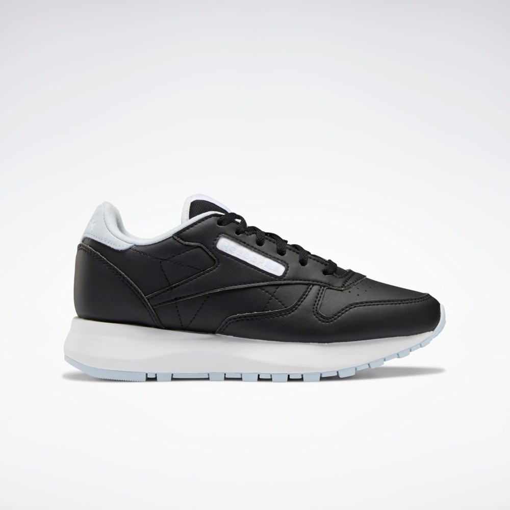 Reebok Classic Leather SP Shoes - Grade School Negras Azules Blancas | 08BUGYESF