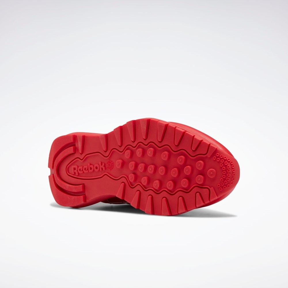 Reebok Classic Leather SP Shoes - Grade School Rojas Rosas Rojas | 18YJDZUTK