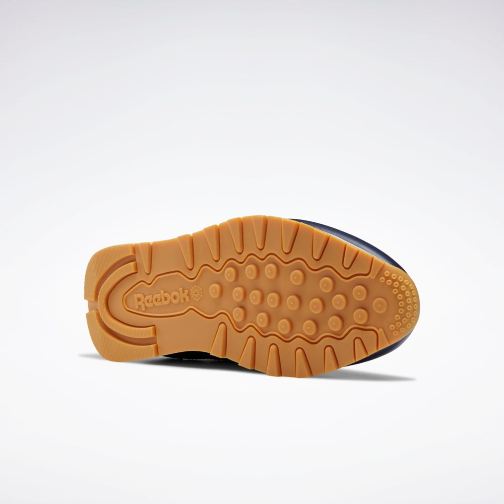 Reebok Classic Leather Shoes Azul Marino Blancas | 39KSEPDXJ