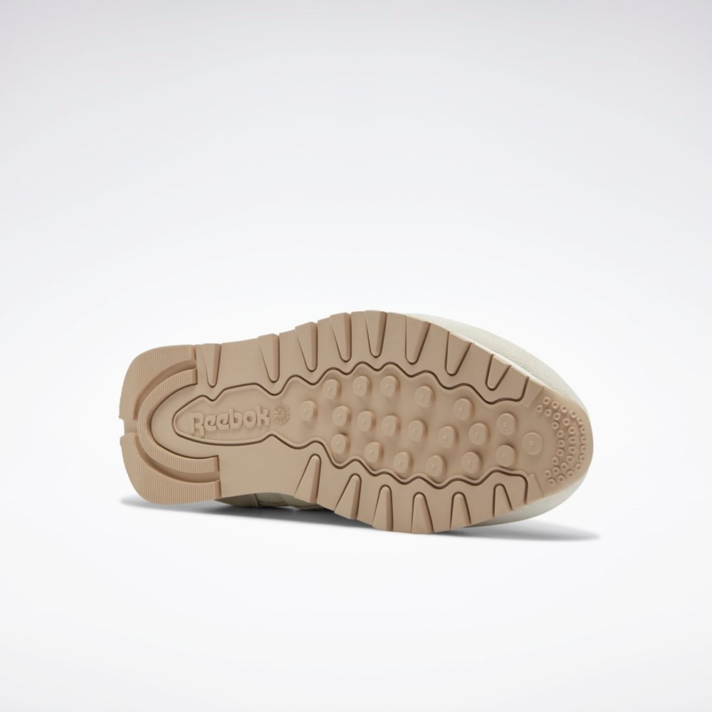 Reebok Classic Leather Shoes Beige | 76IMDGHUZ