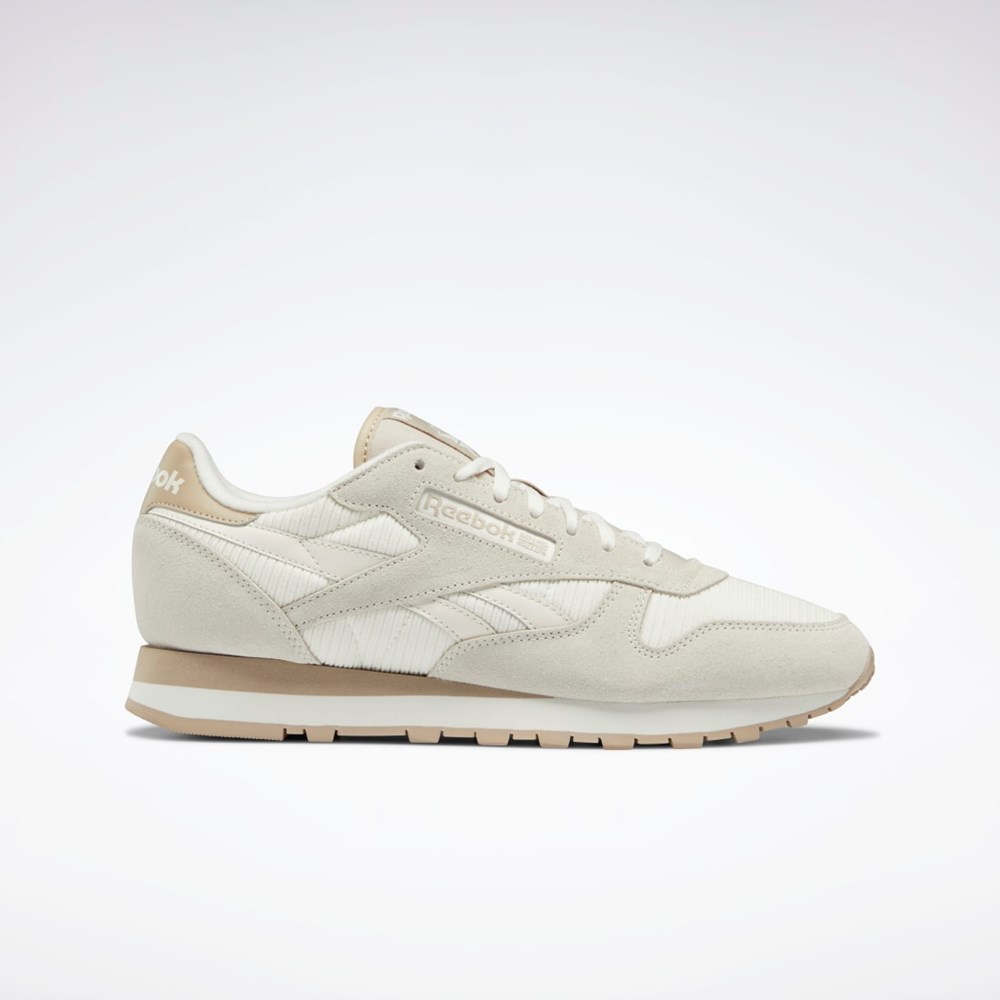 Reebok Classic Leather Shoes Beige | 82DHCEXWJ