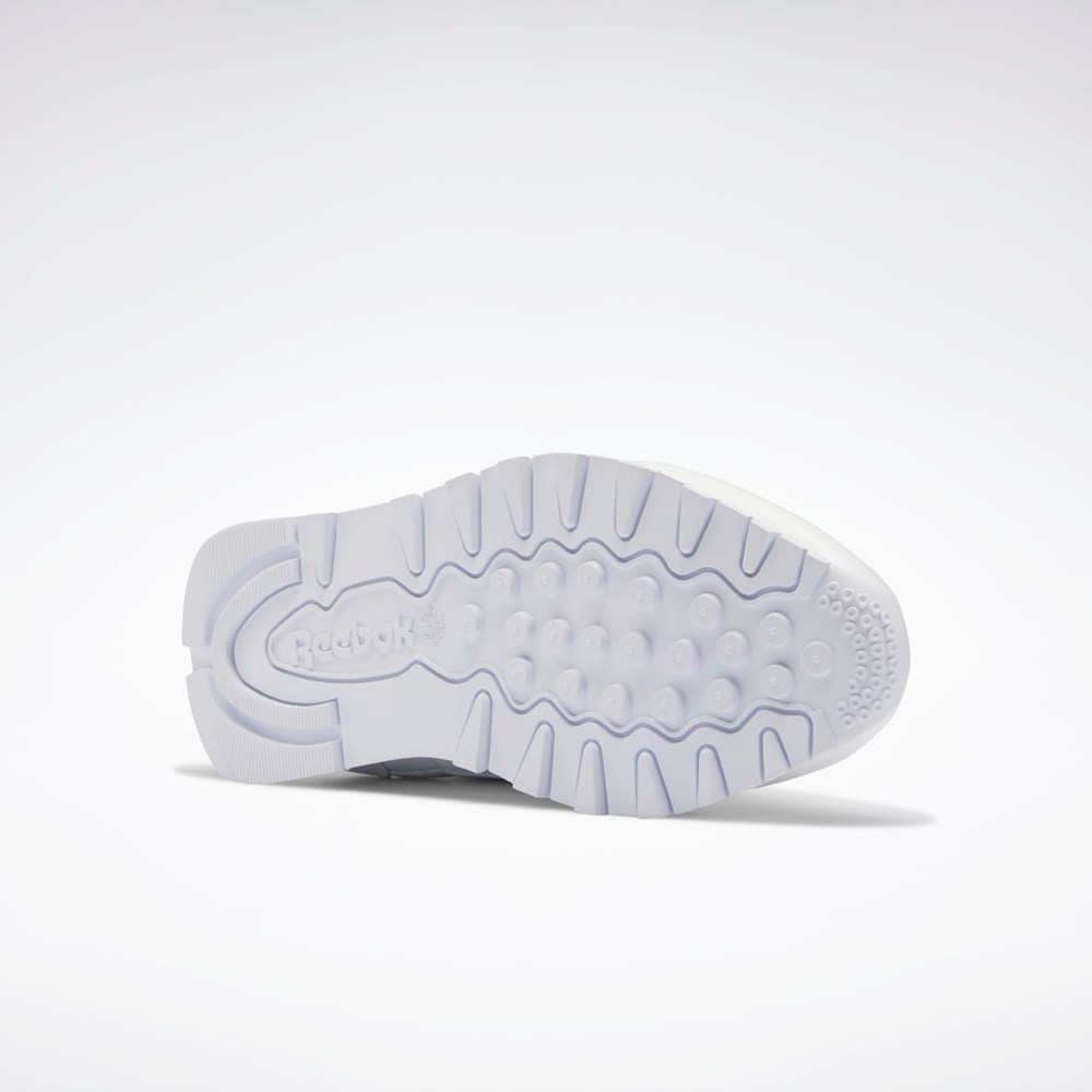 Reebok Classic Leather Shoes Blancas Blancas Gris | 23YHRCJZP