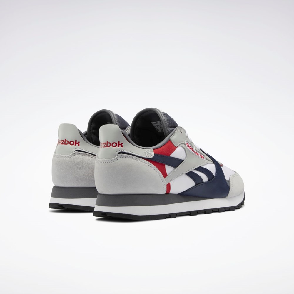 Reebok Classic Leather Shoes Blancas Gris Gris | 05XJULKSY