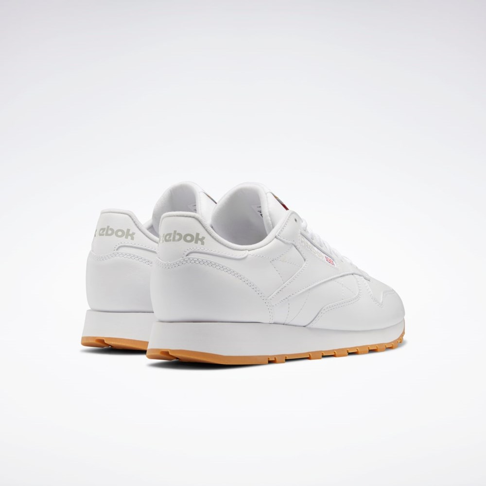 Reebok Classic Leather Shoes Blancas Gris | 09FNXDMWQ