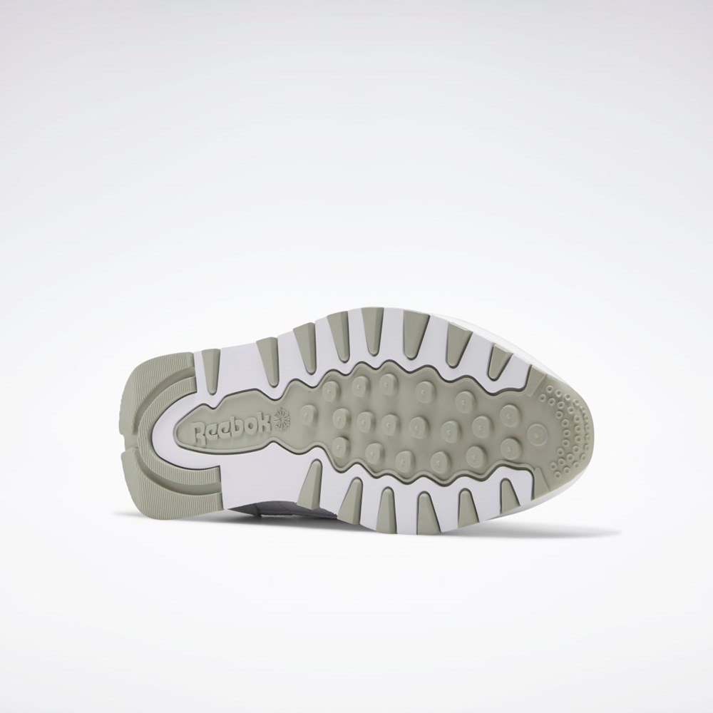 Reebok Classic Leather Shoes Blancas Gris Gris | 80NFCZDXJ