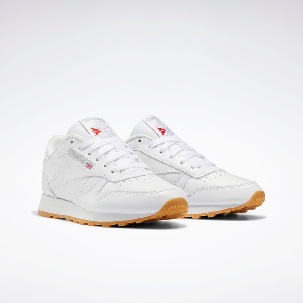 Reebok Classic Leather Shoes Blancas Gris | 90RYNKOLA