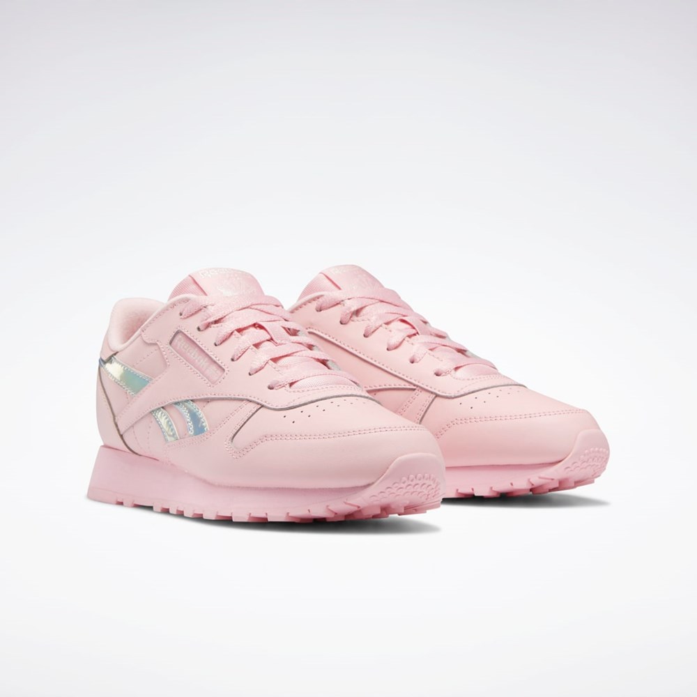 Reebok Classic Leather Shoes - Grade School Rosas Rosas Rosas | 65RFMBWXH