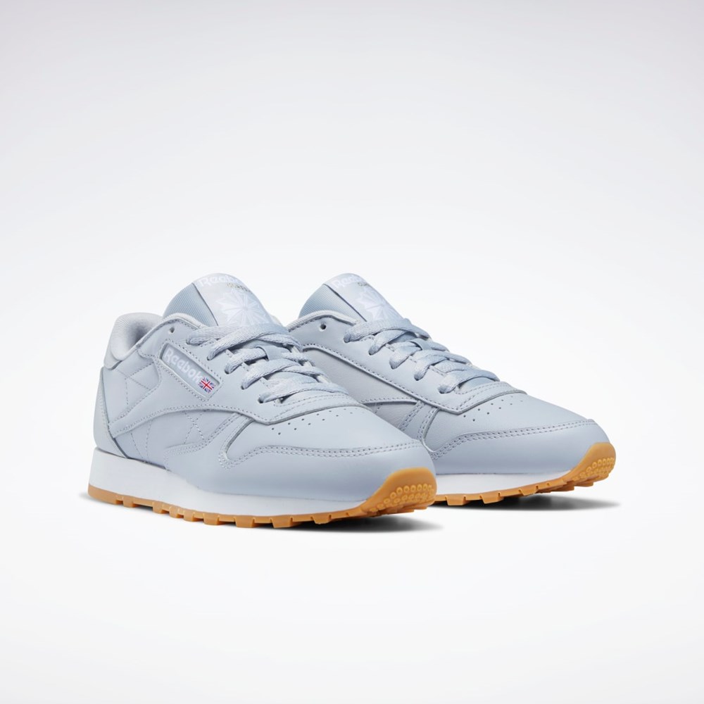 Reebok Classic Leather Shoes Gris Gris Blancas | 51AGCKXVD