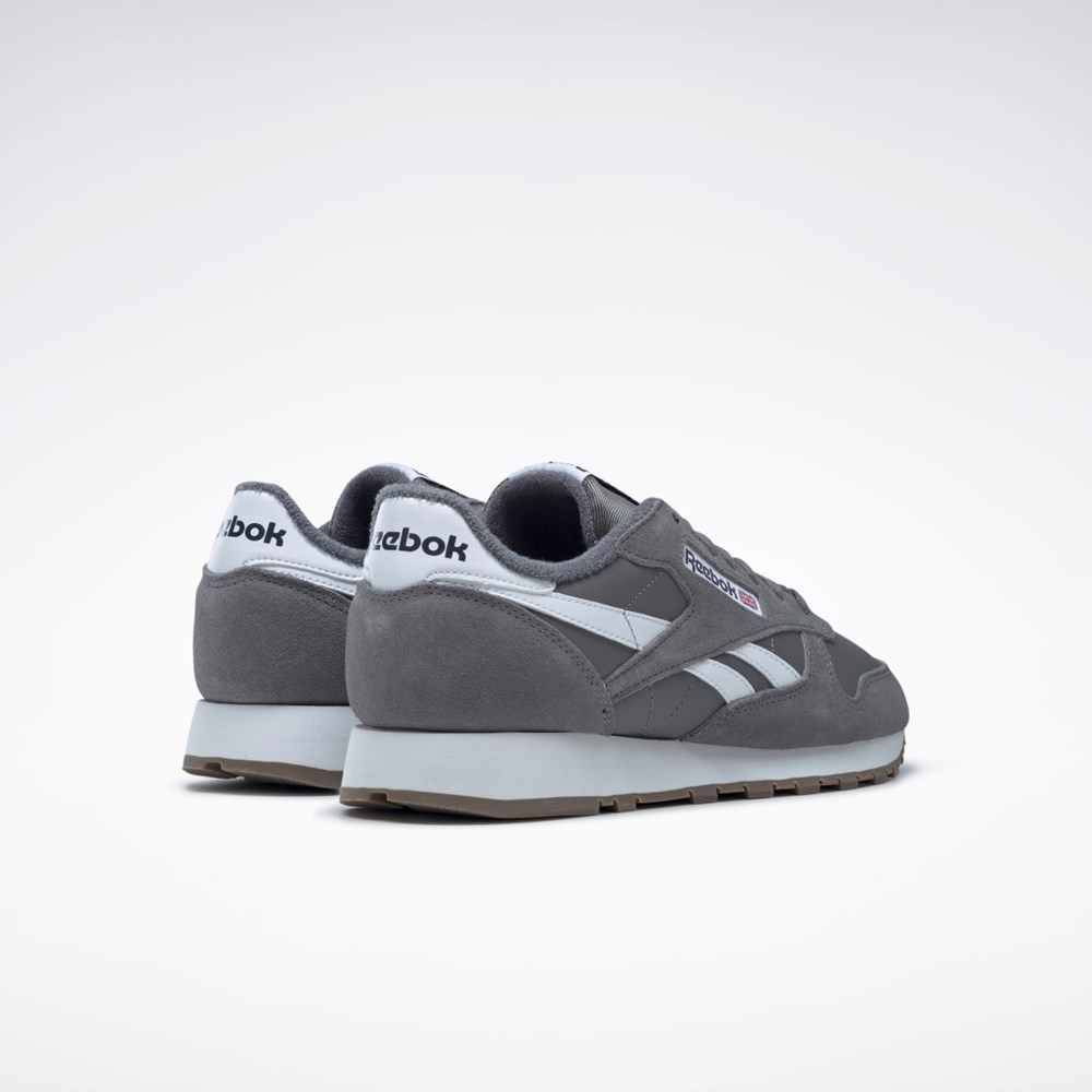 Reebok Classic Leather Shoes Gris Gris Blancas | 89QPRSMYH