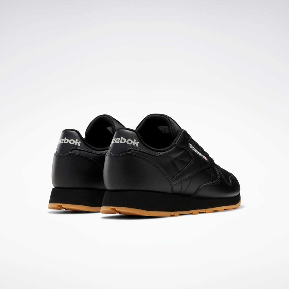 Reebok Classic Leather Shoes Negras Gris | 34EQKOJIL
