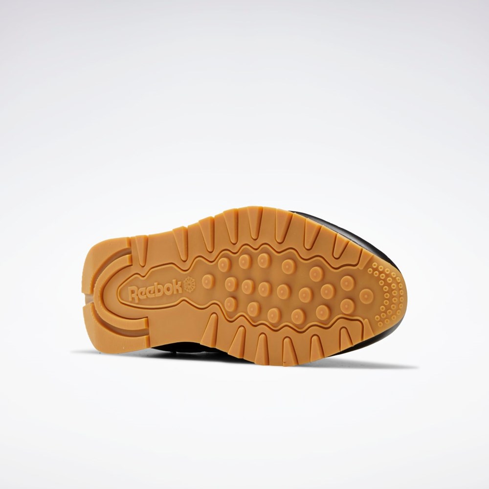 Reebok Classic Leather Shoes Negras Gris | 34EQKOJIL