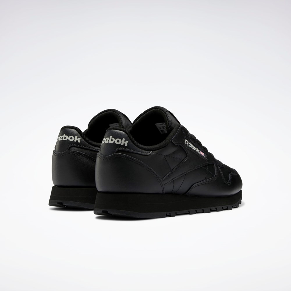 Reebok Classic Leather Shoes Negras Negras Gris | 37AURLVDZ