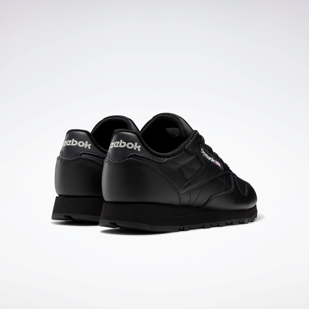 Reebok Classic Leather Shoes Negras Negras Gris | 82EHZXFOB