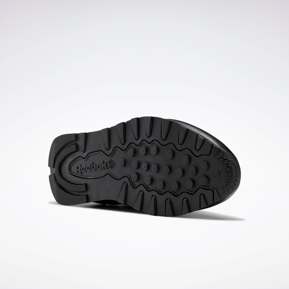 Reebok Classic Leather Shoes Negras Negras Gris | 82EHZXFOB