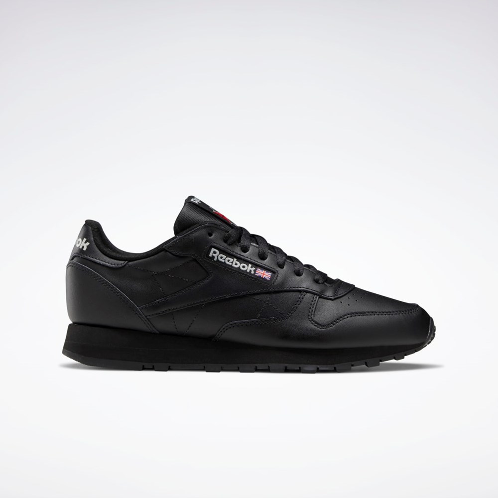 Reebok Classic Leather Shoes Negras Negras Gris | 82EHZXFOB