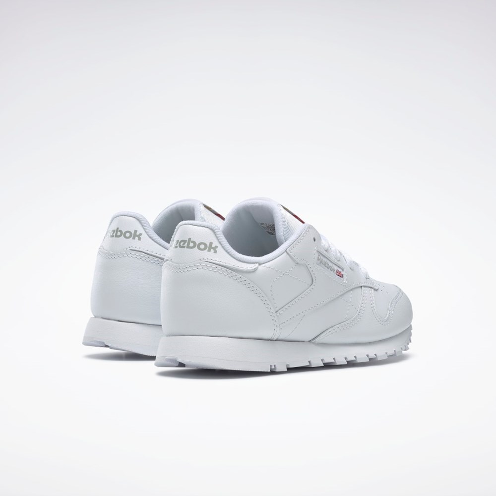 Reebok Classic Leather Shoes - Preschool Blancas | 21OTZCUKS