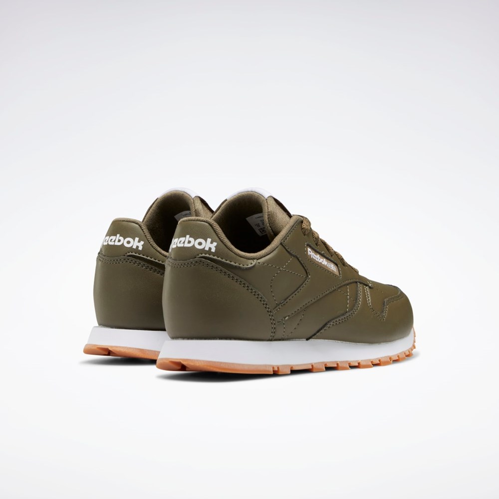 Reebok Classic Leather Shoes - Preschool Verde Verde Verde | 95NRBSPHW