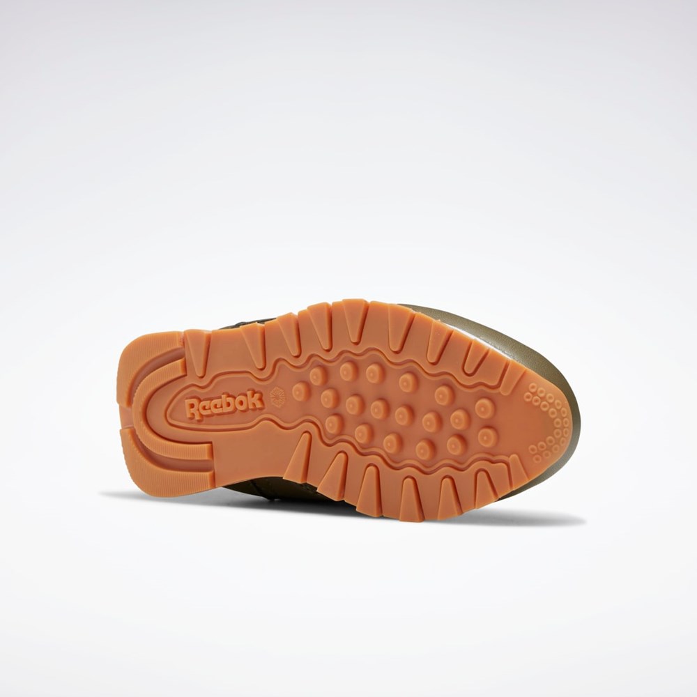 Reebok Classic Leather Shoes - Preschool Verde Verde Verde | 95NRBSPHW