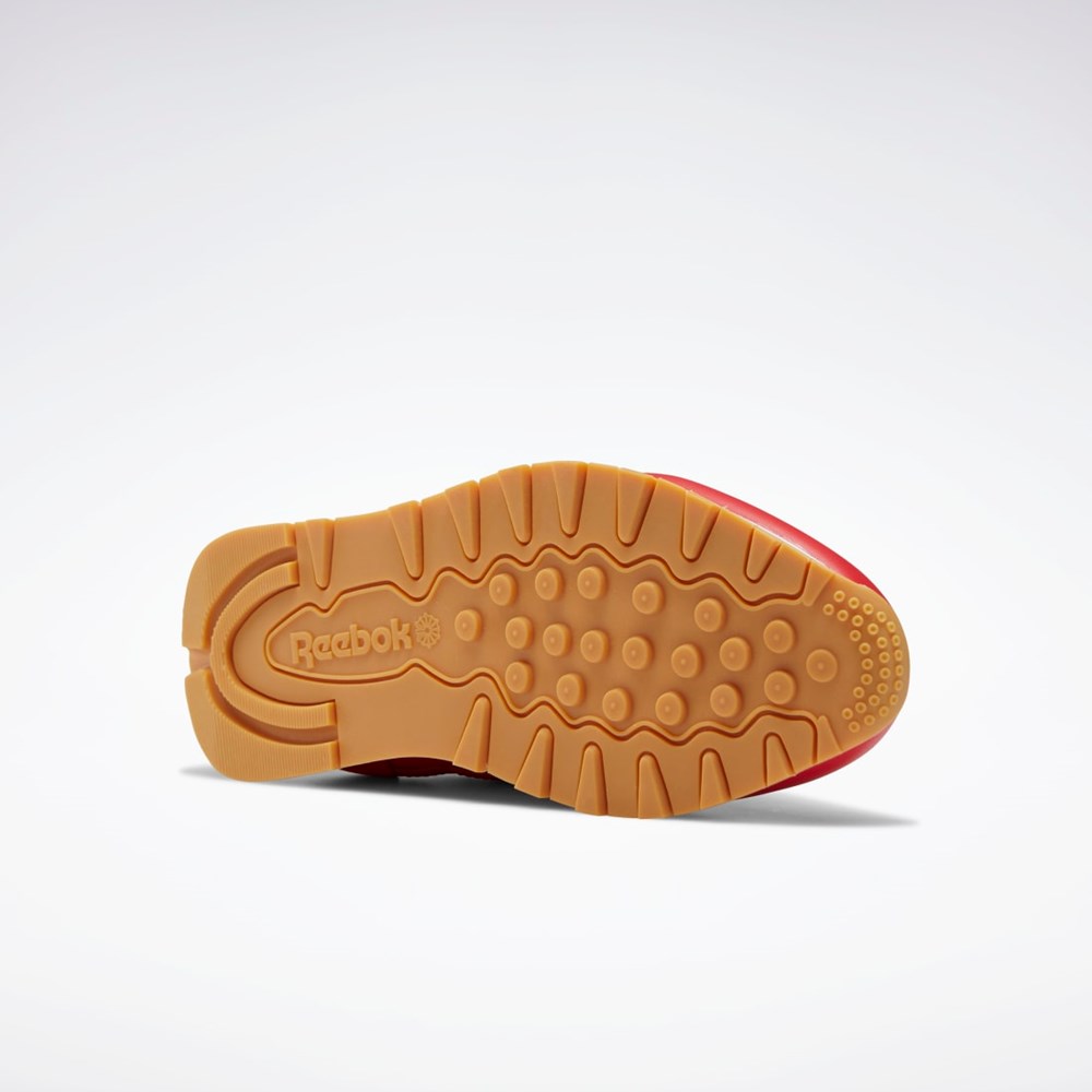 Reebok Classic Leather Shoes Rojas Blancas | 38AXVTZIC