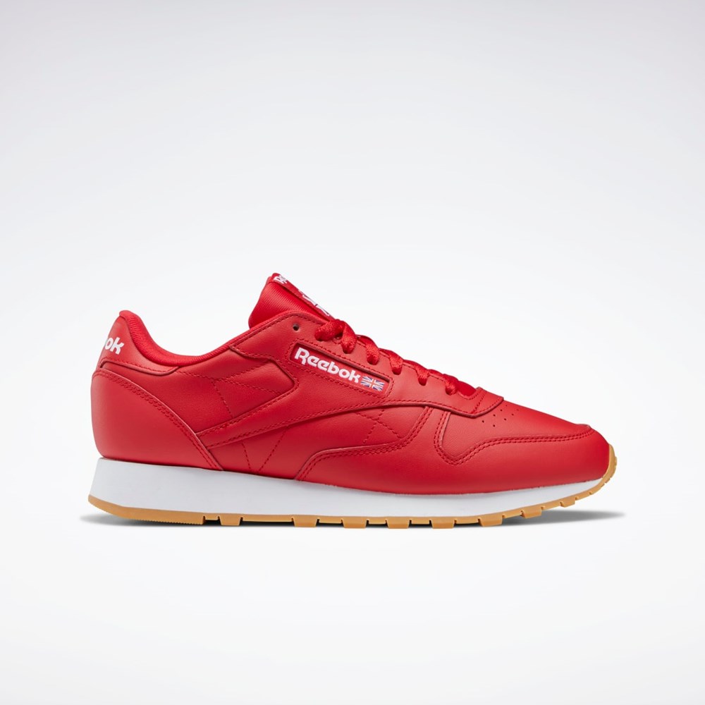 Reebok Classic Leather Shoes Rojas Blancas | 38AXVTZIC