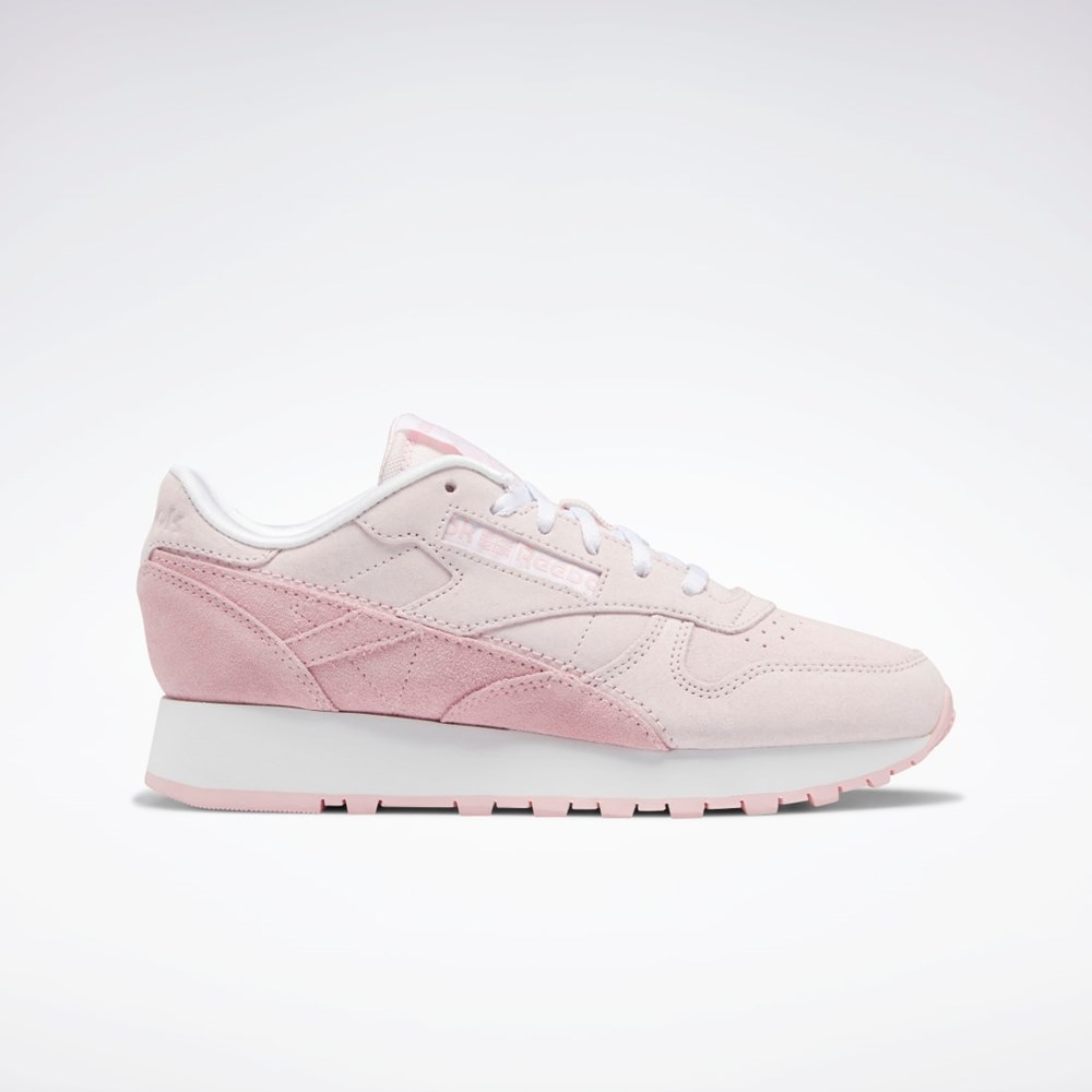 Reebok Classic Leather Shoes Rosas Rosas Blancas | 89LCARBNH