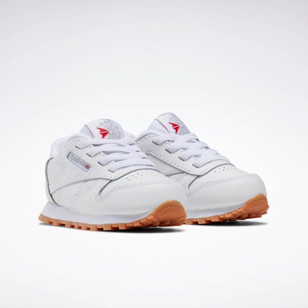 Reebok Classic Leather Shoes - Toddler Blancas Blancas | 16ZPMQFLA