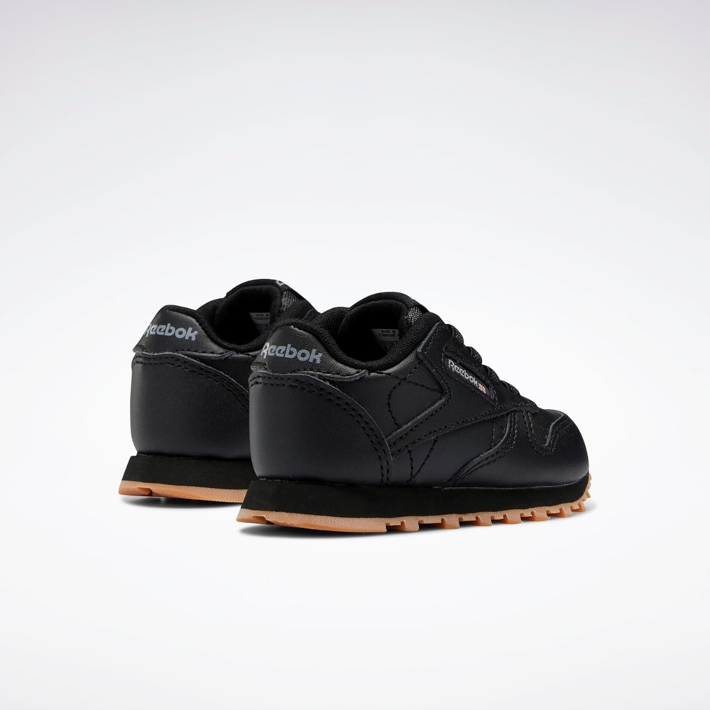 Reebok Classic Leather Shoes - Toddler Negras Negras | 91RPCNWBZ