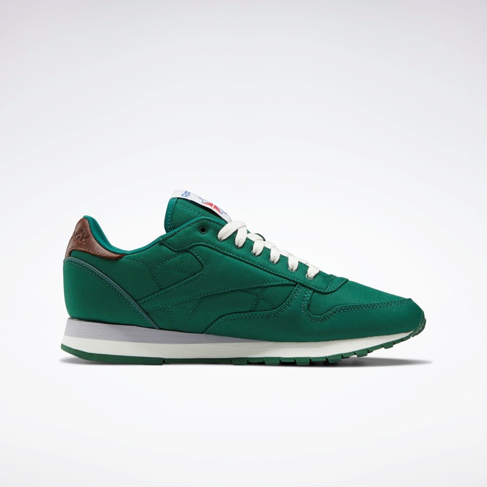 Reebok Classic Leather Shoes Verde Oscuro Marrones | 18INEQSWB