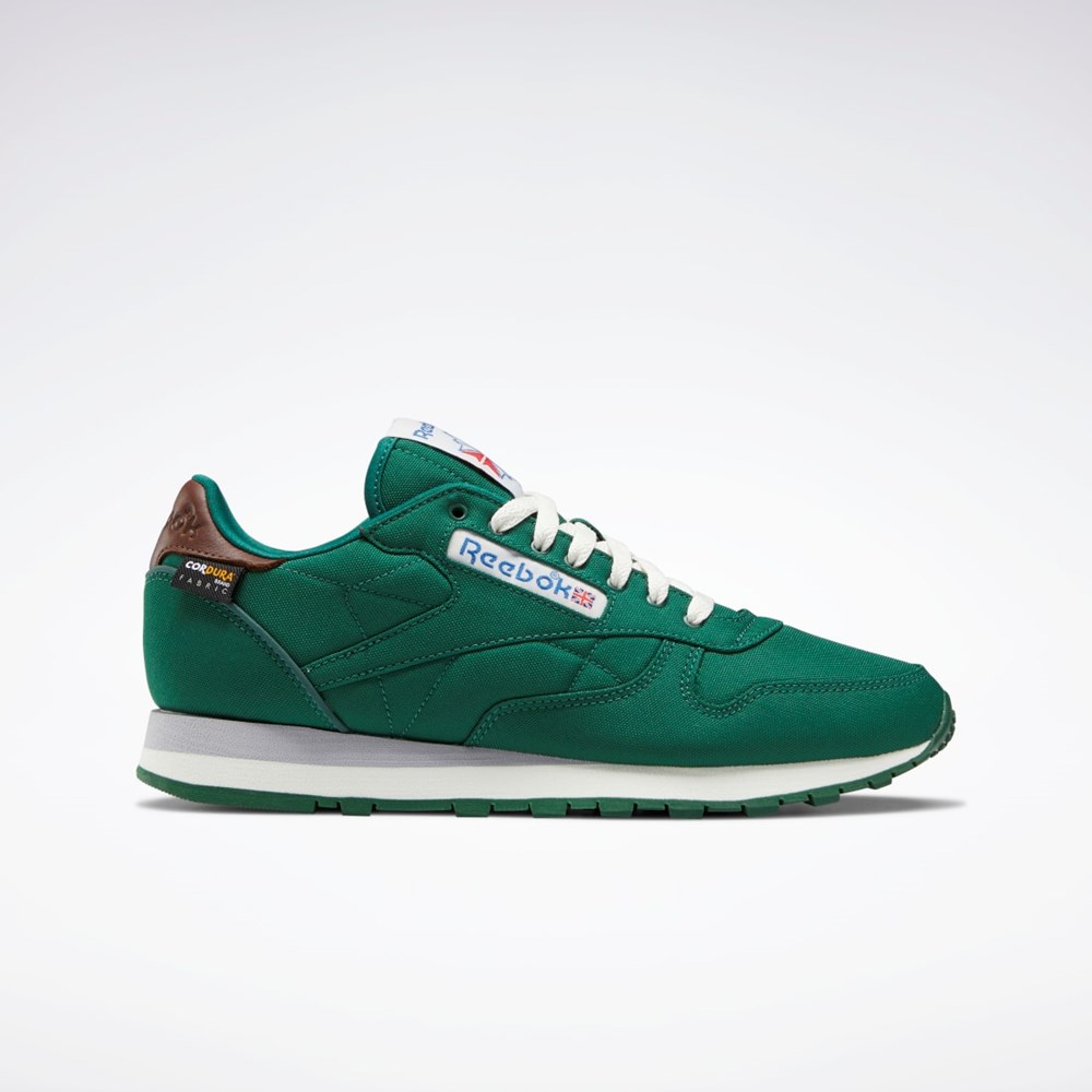 Reebok Classic Leather Shoes Verde Oscuro Marrones | 18INEQSWB