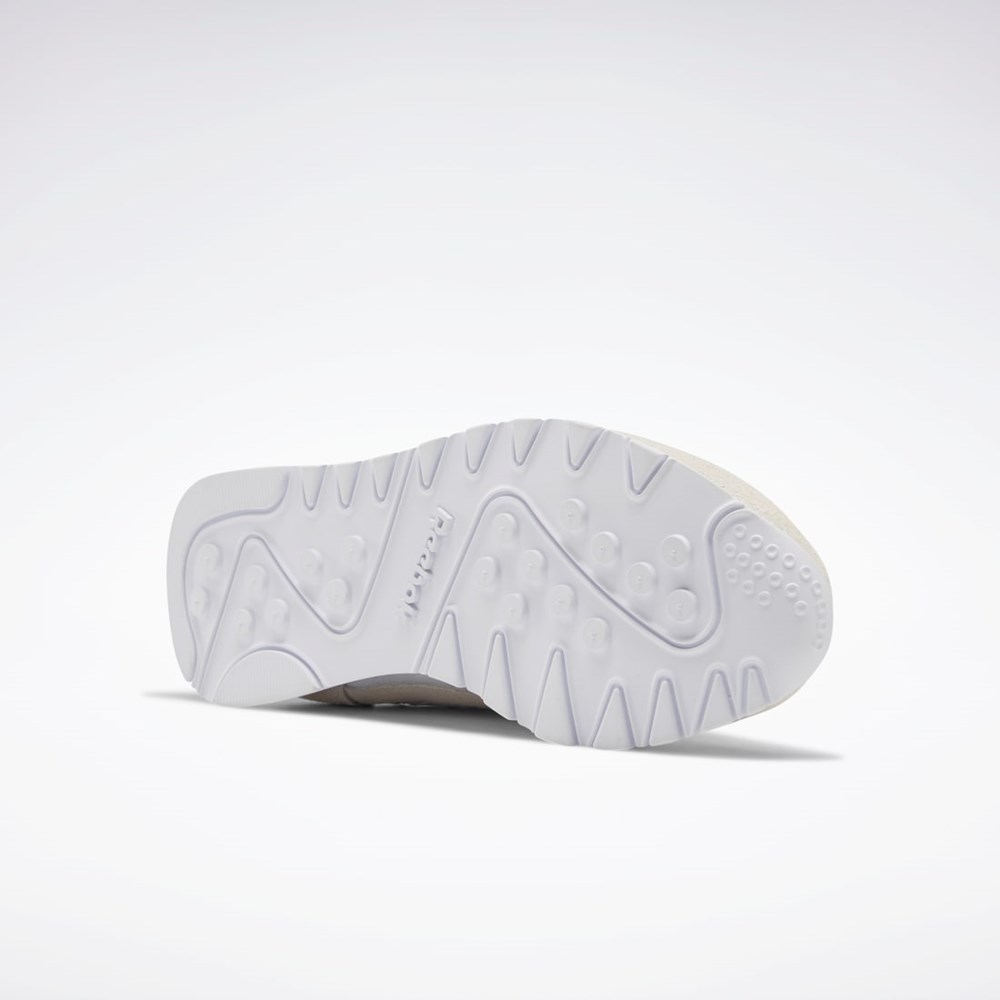 Reebok Classic Nylon Shoes Blancas Blancas Gris Claro | 80ETPWGUQ