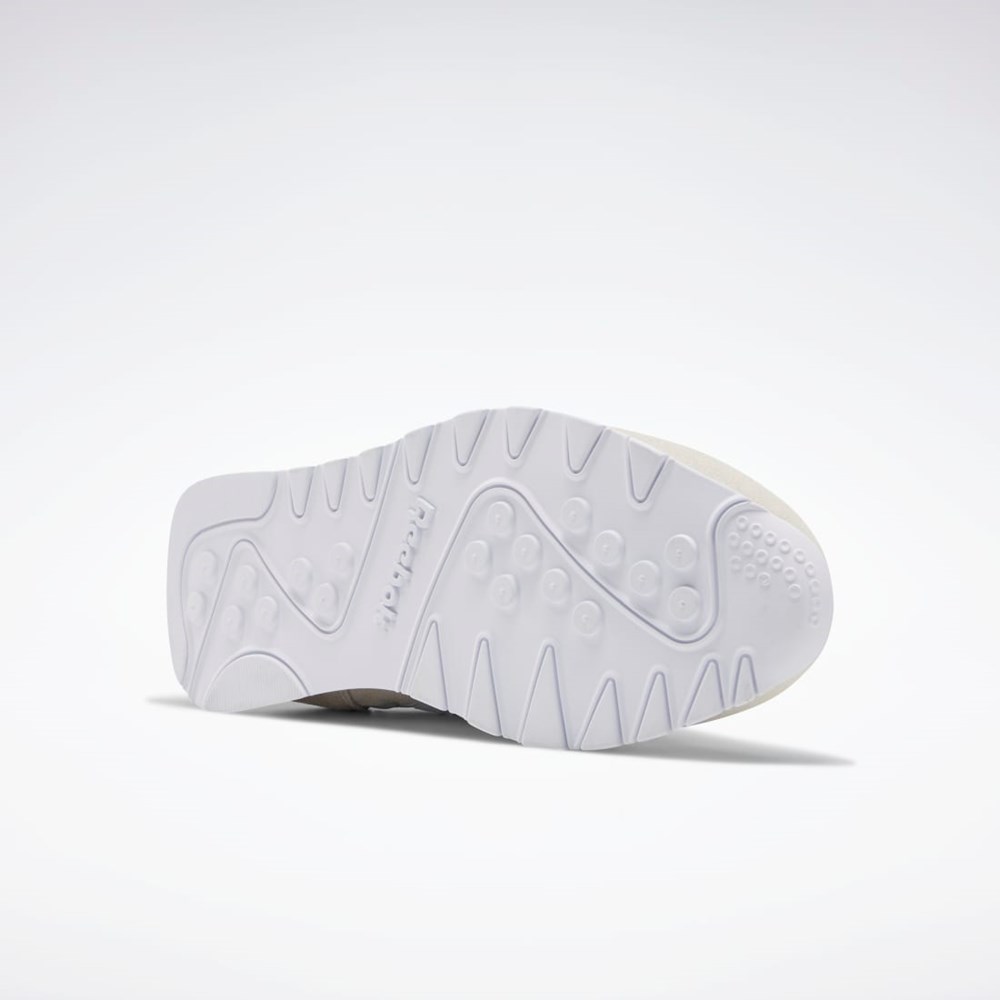 Reebok Classic Nylon Shoes Blancas Blancas Gris Claro | 84DUVTBIF