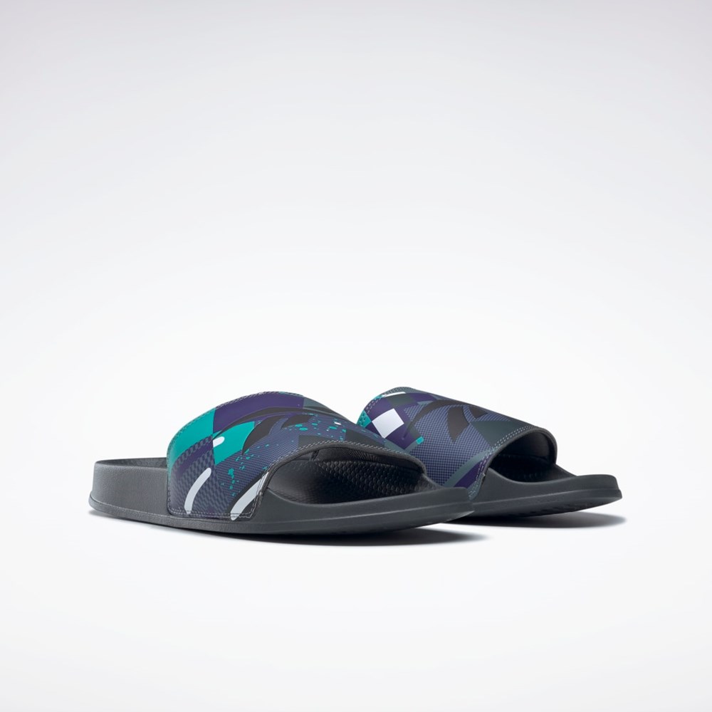 Reebok Classic Slides Negras Gris Gris | 84ZKFVLRM