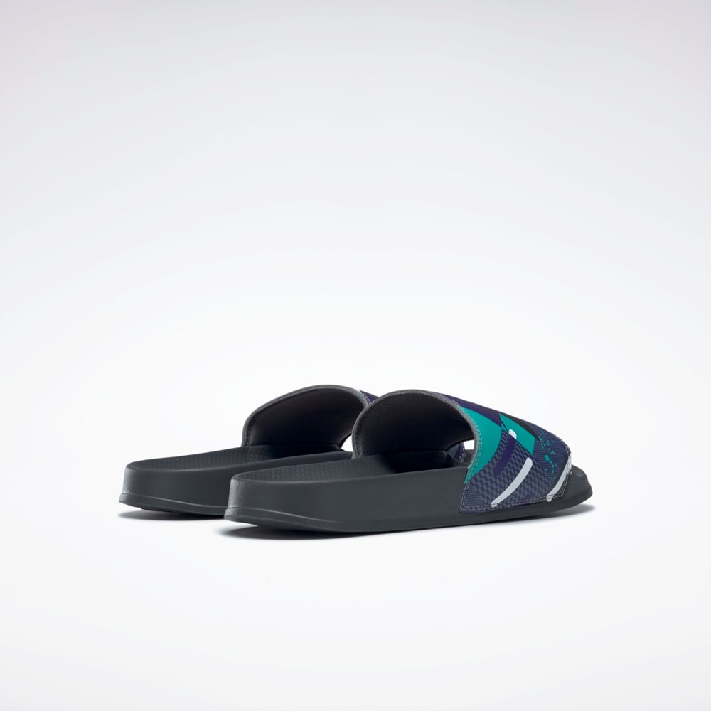 Reebok Classic Slides Negras Gris Gris | 86CFYKNRV